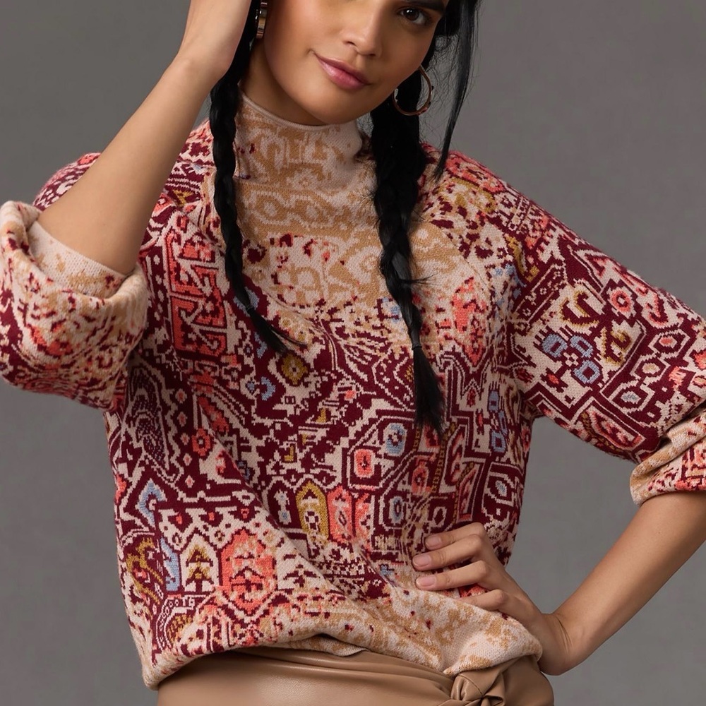 NWOT Anthropologie Lizette Compact Pullover Sweater